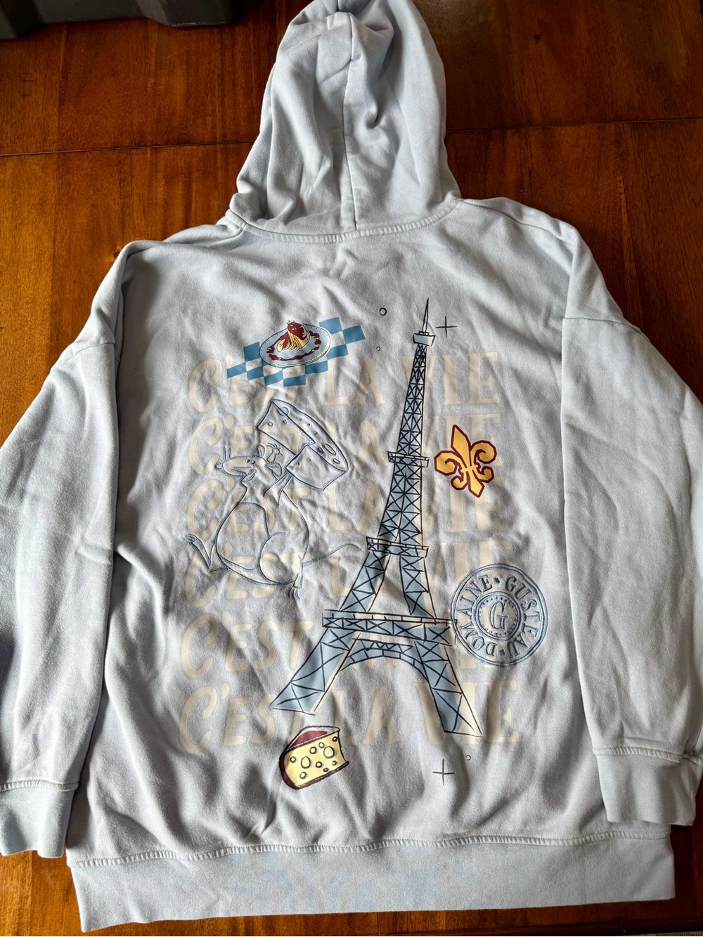 Disney Parks Remy’s Ratatouille Adventure Hoodie c'est la vie Jacket Size XL